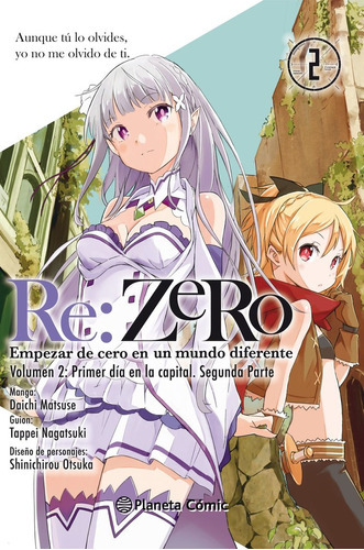 Re:zero Nã⺠02, De Nagatsuki, Tappei. Editorial Planeta Cómic, Tapa Blanda En Español