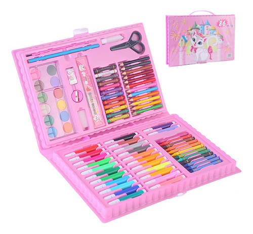 Juego De Pigmentos De Lápiz De Pintura Lavables Para Niños D