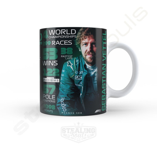 Taza | Sebastian Vettel #20 | World Champion Edition | F1