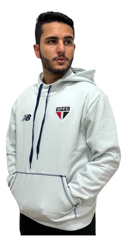 Blusa São Paulo New Balance Moletom 2024 Com Capuz Oficial