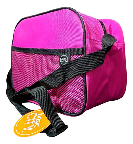 Lonchera Rosa Fucsia Basic City Ligera Poliéster Lisa Orig