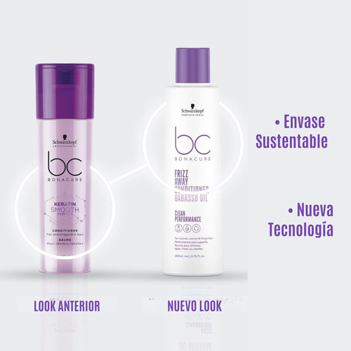 Acondicionador Schwarzkopf Bc Anti Frizz Aceite BabasĂș 200ml