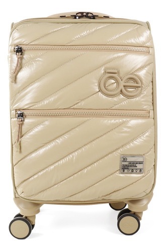 Maleta Chica Cloe Unisex De Cabina 16 PLG Acolchada Color Marrón Claro 4EP24348