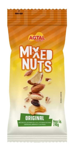 Mix De Castanhas Amendoim Amêndoas E Passas Mixed Nuts 140g