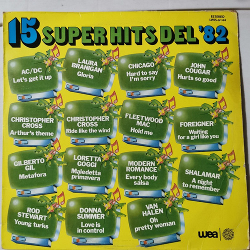 Disco Lp: 15 Super Hits- Año 1982
