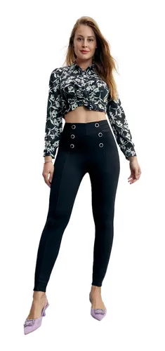 Leggins Tacto Piel Holly Land Camel De Mujer Alls Env o gratis