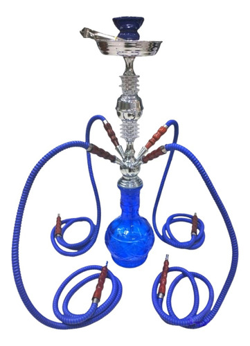 Hookah Shisha 60cm De Vidrio 4 Manguera Narguile