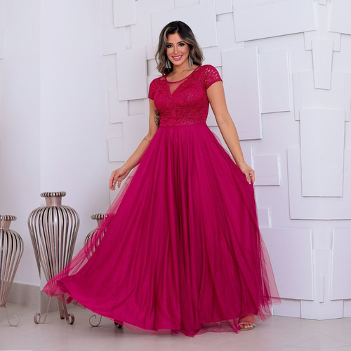 Vestido De Festa Azul Royal - Madrinha, Casamento Formatura