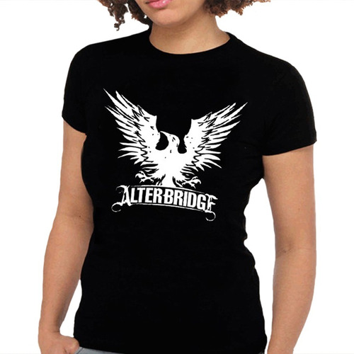 Promoção - Camiseta Feminina Alter Bridge - 100% Algodão