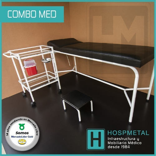 Imagen 3 de 4 de Camilla De Exploraciòn +mesa De Curaciones +`gradilla