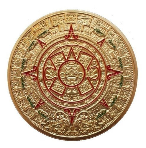 Medalla Coin Original Calendarios Maya & Azteca