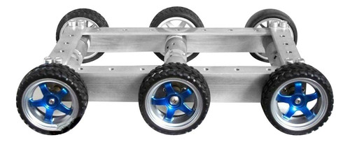 Chasis De 6wd Robot Chassis Con 6pcs Motors Visualización