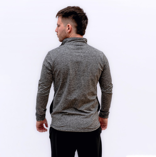 Imagen 8 de 9 de Campera Deportiva Elastizada Fit Jaspeada - Hombre / Mujer