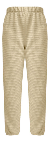 Pantalones Casuales De Pierna Recta A La Moda Deportiva Lisa