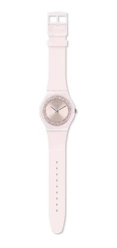 Reloj Swatch Rosa Con Cristales Swarovski Suop110