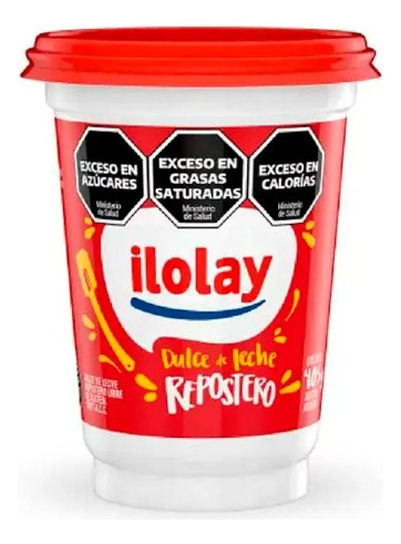 Dulce De Leche Repostero Ilolay X 400 Gr. Pack X 12 Unidades
