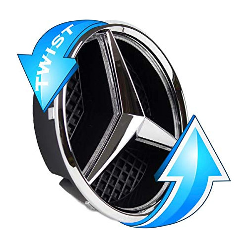 Emblema Motorfox Luz Blanca Logotipo Estrella Vehiculo