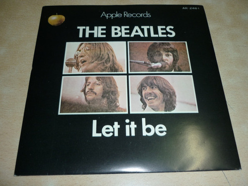The Beatles Let It Be Simple 7 Japon Insert Near Mint