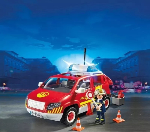 Playmobil Coche Bomberos Con Luces 5364