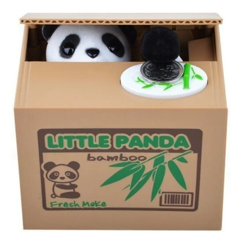 Alcancia Panda Roba Monedas A Pilas Mischief Saving Box