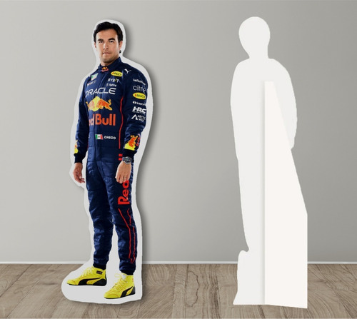 Figura Coroplast Tamaño Real  Checo Perez Formula 1 