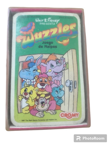 Mazo De Naipes Wuzzles Cromy Disney Años 80