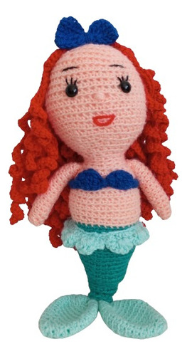 La Sirenita Ariel Amigurumi Tejido En Crochet