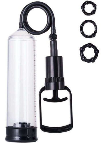 Q-toys - Bomba Peniana Manual Com Manopla 22 X 6,1 Cm