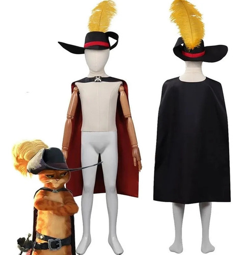 Xldd Disfraz De Gato Con Botas Para Ni?os Traje De
