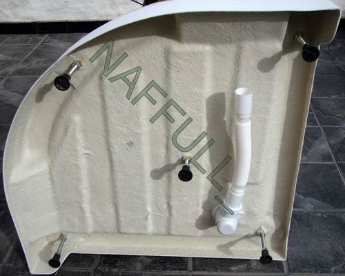Imagen 4 de 5 de Cabina Ducha Mampara Box Curva 80x80 Vidrio Templado Naffull
