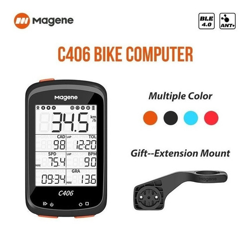 Magene C406 Bicicleta Gps Ordenador Velocímetro Inalámbrico