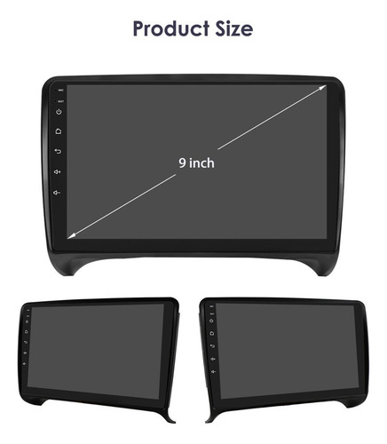 Carplay Estéreo 4+64 G For Audi Tt Mk2 8j 2006-2014 Gps Wif