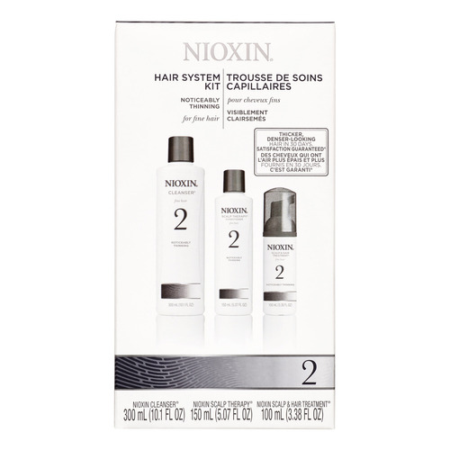 Set De Inicio 3 Piezas Nioxin System 2, Para Cabello