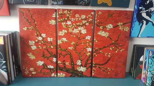 Cuadro 40x60cm Van Gogh Almendro En Flor Rojo