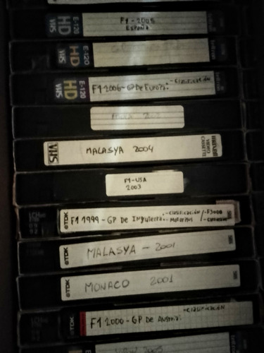 Compro Vhs Grabados Tv Deporte Futbol Basquet Automovilismo (Usado)