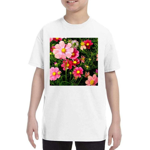 Remera De Niño Flores Floreada Colores Naturaleza M11