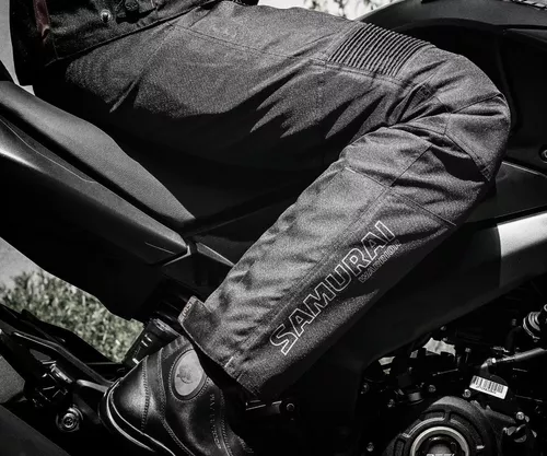 Pantalon Moto Samurai Lisboa Negro Abrigo Desmontable To