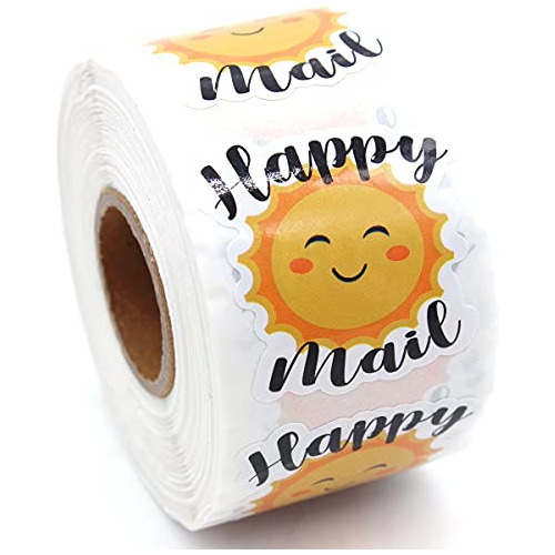 Pegatinas De  Happy Mail  Diseño De Sol, Pegatinas De ...