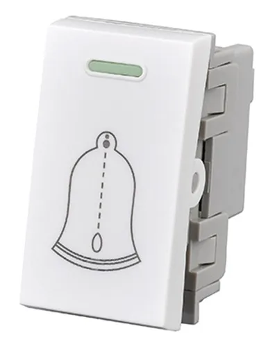 Pack 3 Modulo Interruptor Pulsador 10a 250v Campana Blanco