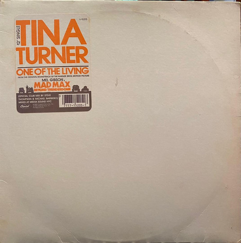 Disco Lp - Tina Turner / One Of The Living. Single (1985)