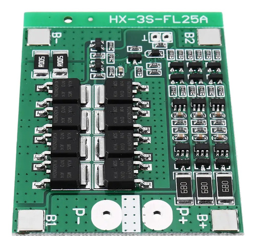 Módulo Bms Cargador Baterías Litio 18650 En Serie 3s 10a