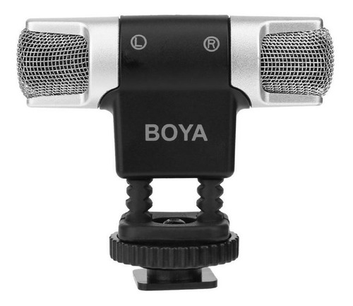 Imagen 4 de 7 de Micrófono Boya By-mm3 Stereo Doble Cabeza Camaras Celular