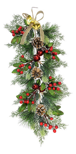 Guirnalda De Navidad Artificial En Forma De Lágrima, Corona