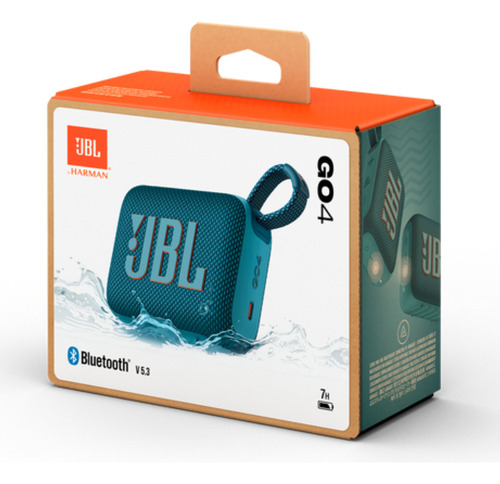 Parlante Jbl Go 4 Portátil Bluetooth Resistente Agua Azul Jbl Go4 Azul