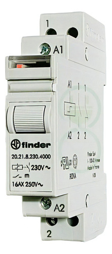 Rele De Impulso Modular Finder 230vca 1na 16a 202182304000 230v