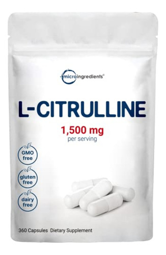 Microingredientes L Cápsulas De Citrulina, 1500 Mg Por Porc