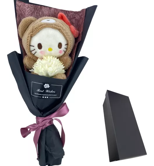 Ramo De Peluche Hello Kitty Sanrio+caja De Regalo Kawai