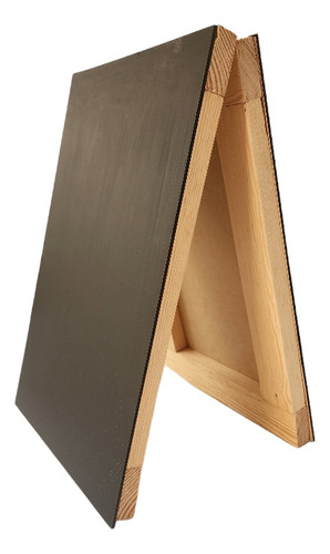 Pizarron Caballete Negro Gis Para Restaurante Madera De Pino Negro