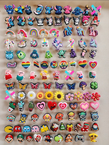 Pins Pines Adornos Para Zuecos Gomones Croks Combo X 6 Elegi