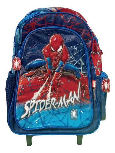 Mochila Carrito Spiderman 3d 16 Pulgadas Wabro Mod 2